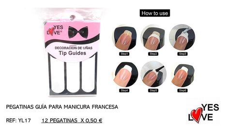 PEGATINAS GUÍA PARA MANICURA