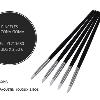 PINCELES SILICONA GOMA
