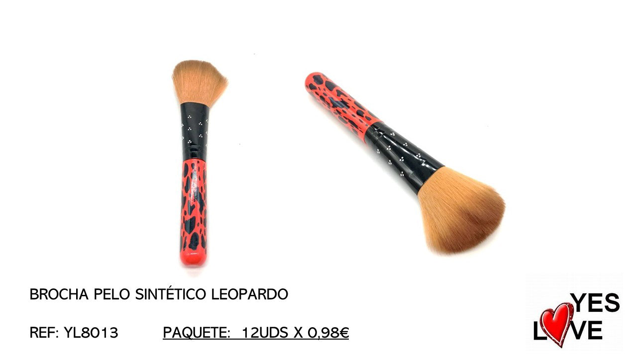 BROCHA PELO SINTÉTICO LEOPARDO