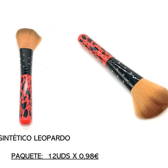 BROCHA PELO SINTÉTICO LEOPARDO