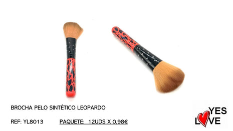 BROCHA PELO SINTÉTICO LEOPARDO