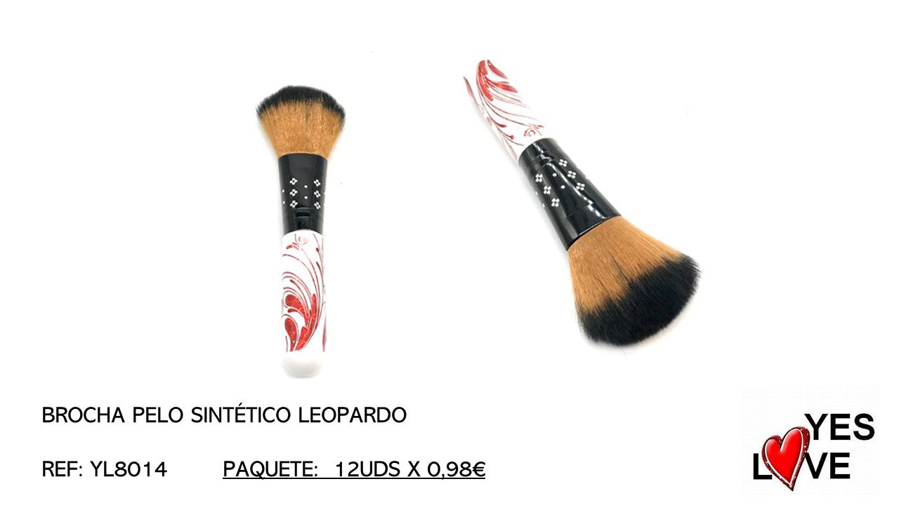 BROCHA PELO SINTÉTICO LEOPARDO