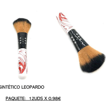 BROCHA PELO SINTÉTICO LEOPARDO
