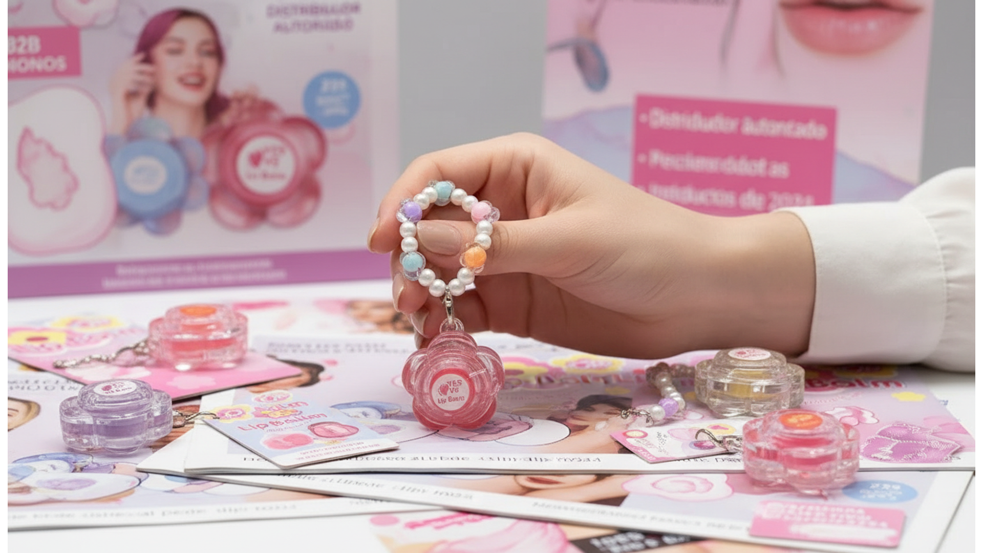 BÁLSAMO FLORAL CON PULSERA ABALORIO
