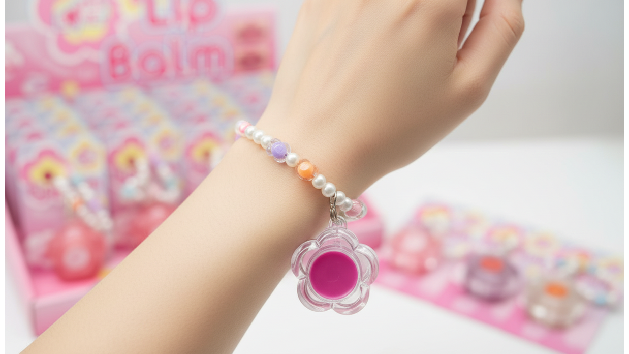 BÁLSAMO FLORAL CON PULSERA ABALORIO
