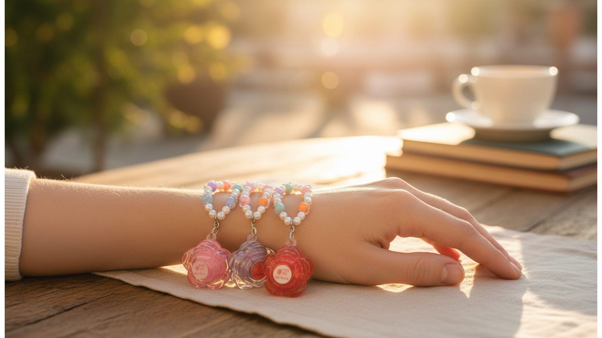 BÁLSAMO FLORAL CON PULSERA ABALORIO