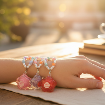 BÁLSAMO FLORAL CON PULSERA ABALORIO